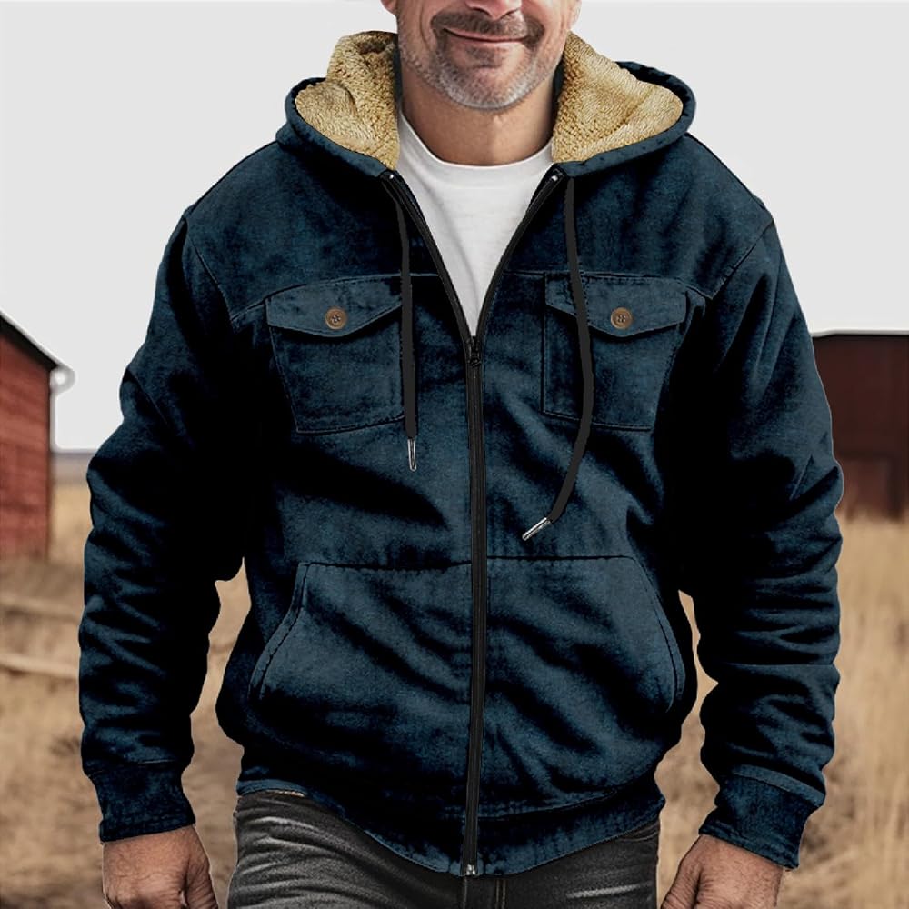 Pull Homme Hiver Chaud Grande Taille Personnalisable - Col Rond Manches Longues Confortable