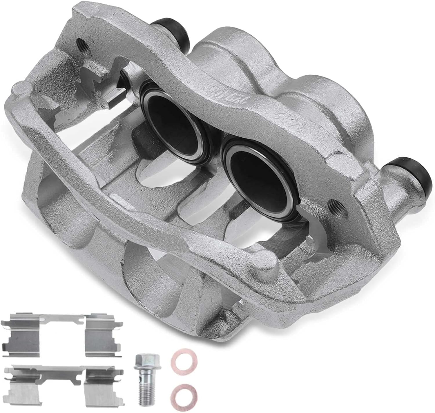 A-Premium Disc Brake Caliper Assembly with Bracket Compatible with Select Dodge, Freightliner and Mercedes-Benz Models - Sprinter 3500 2007-2018 - Front Right Passenger Side