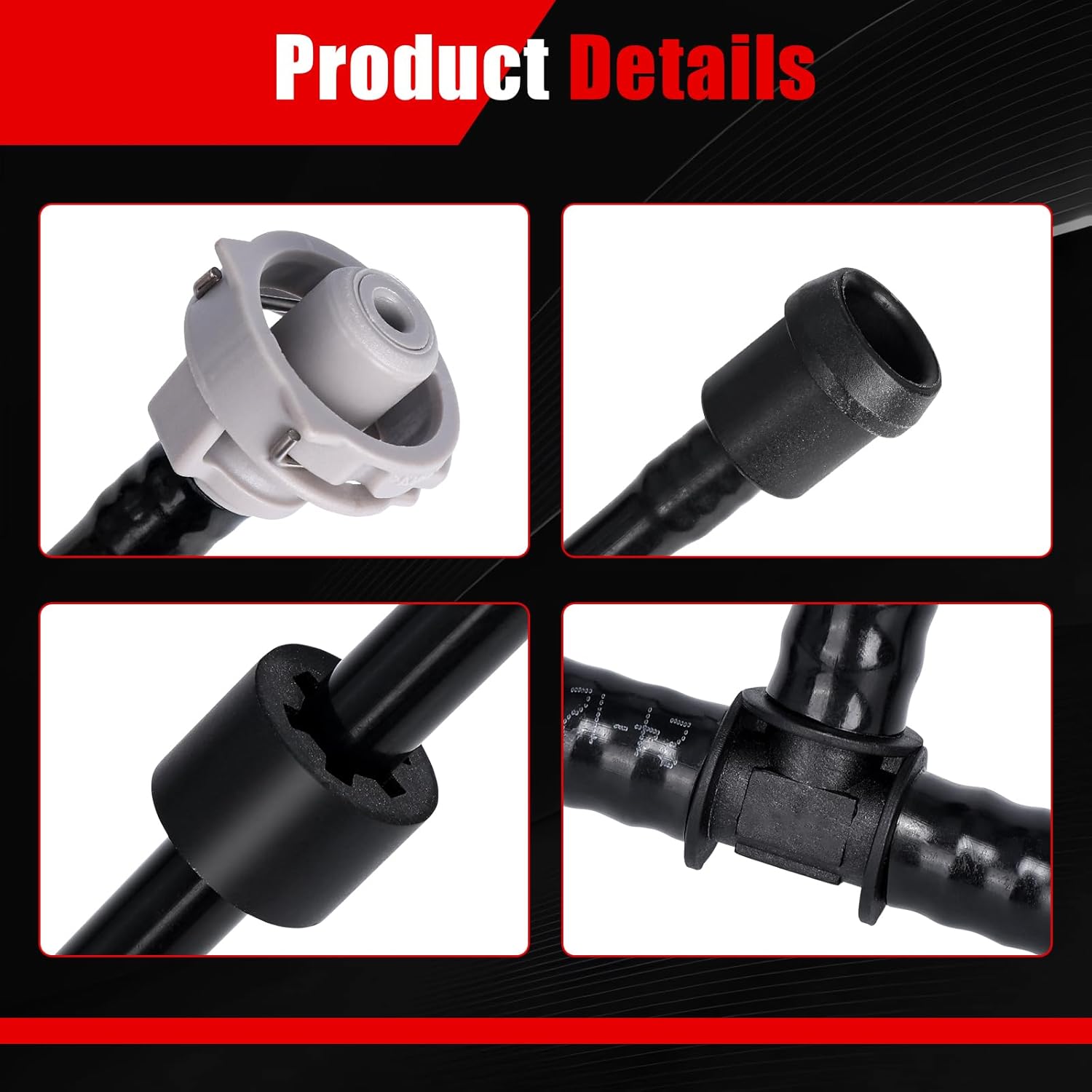 80A121081AS Engine Radiator Coolant Reservoir Overflow Tank Hose for Audi Q5 2017-2025, Replaces 80A121081DH