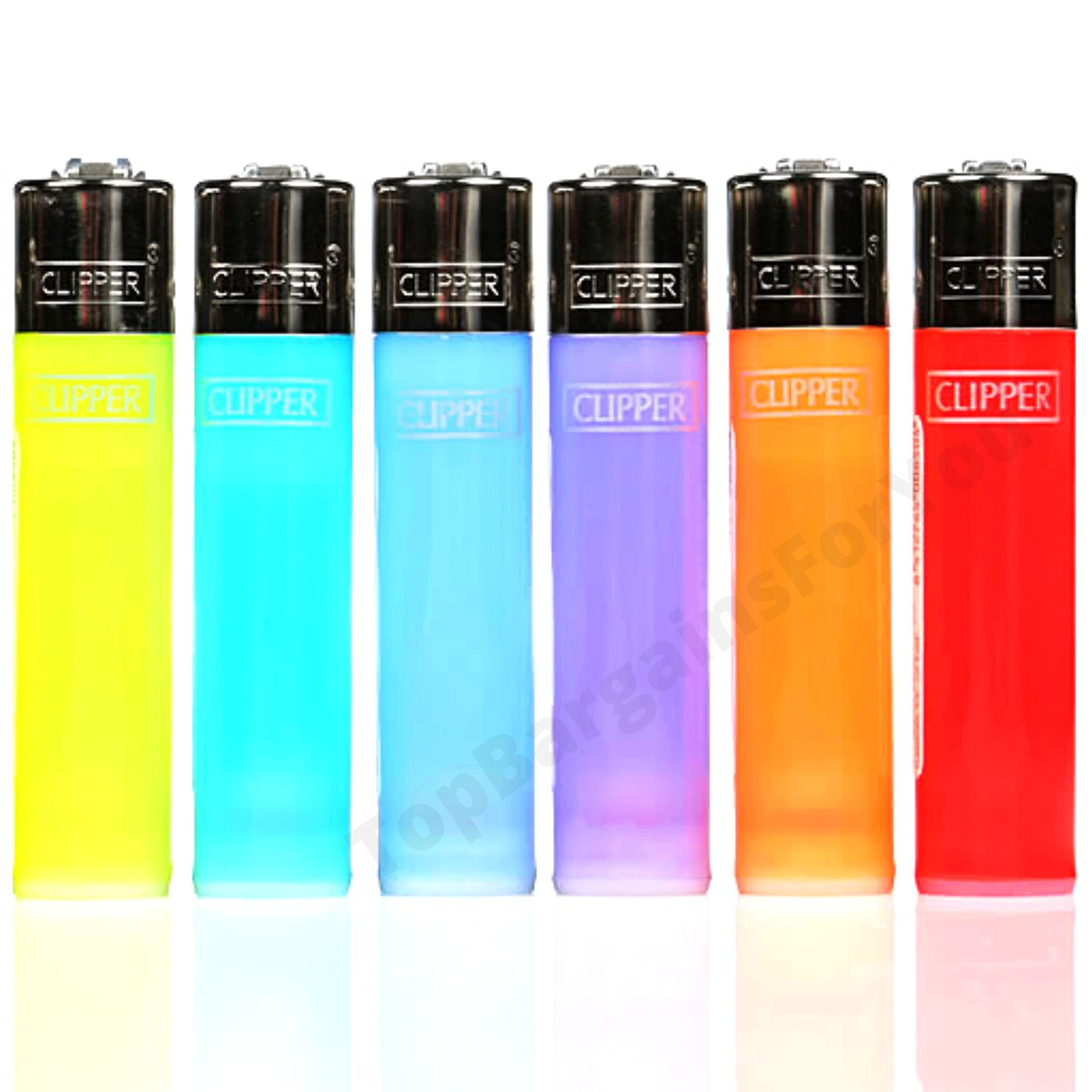 Zactly - Set of 4 Clipper Lighters, Various Assorted Designs, Regular Size Slogan Herb Leaf Weed Leaves Gas Refillable Flint Lighter (Color Transparent)