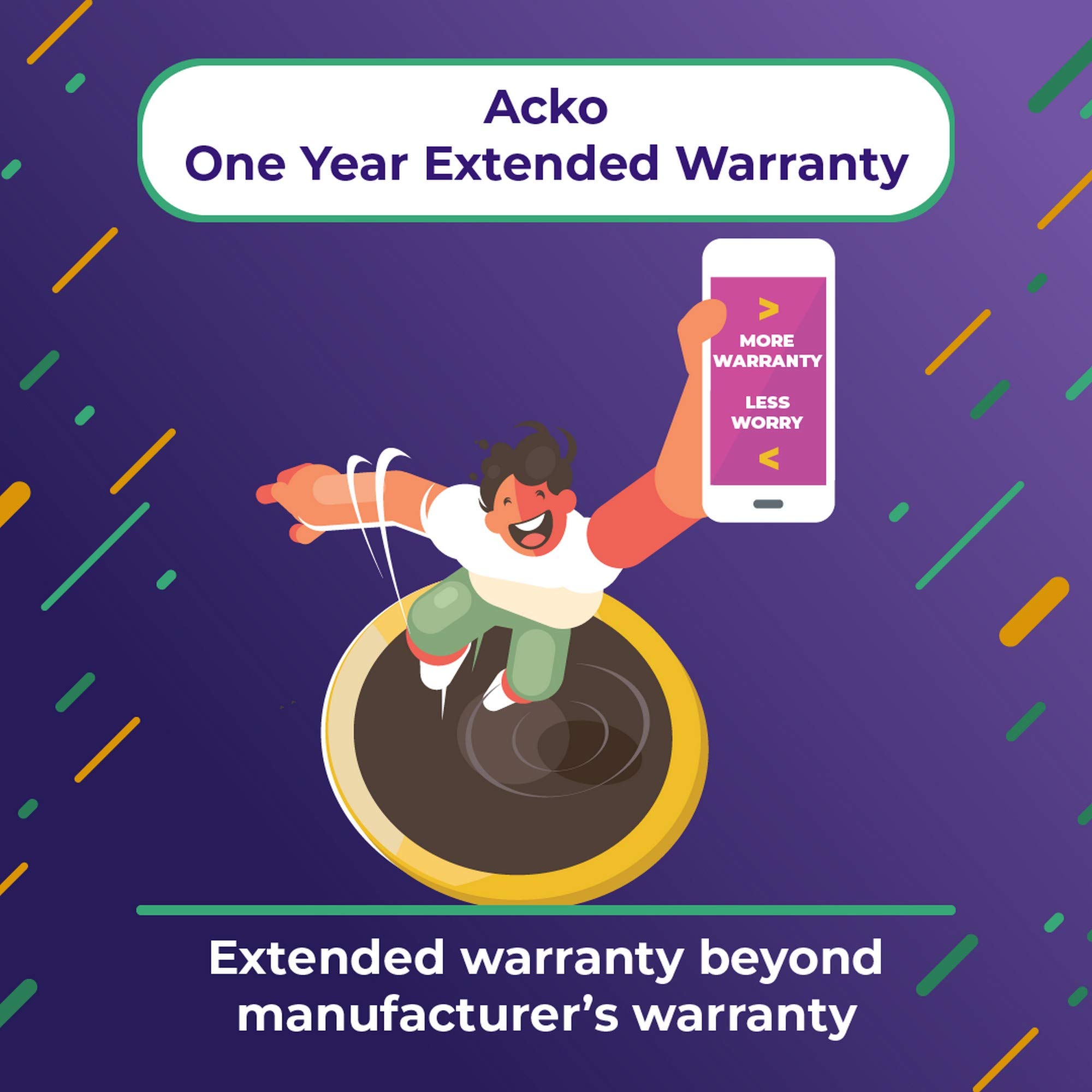 Acko Year Extended Warranty for Laptops from Rs 40,000 to Rs 60,000  (E-mail delivery)