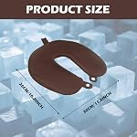 Travel Neck Pillow Cover, Neck Pillow Case with Cooling, Pure, Soft and Smooh, Airplane Pillow Replacementt Cover Washable (Only Pillow Covers, no Filler)