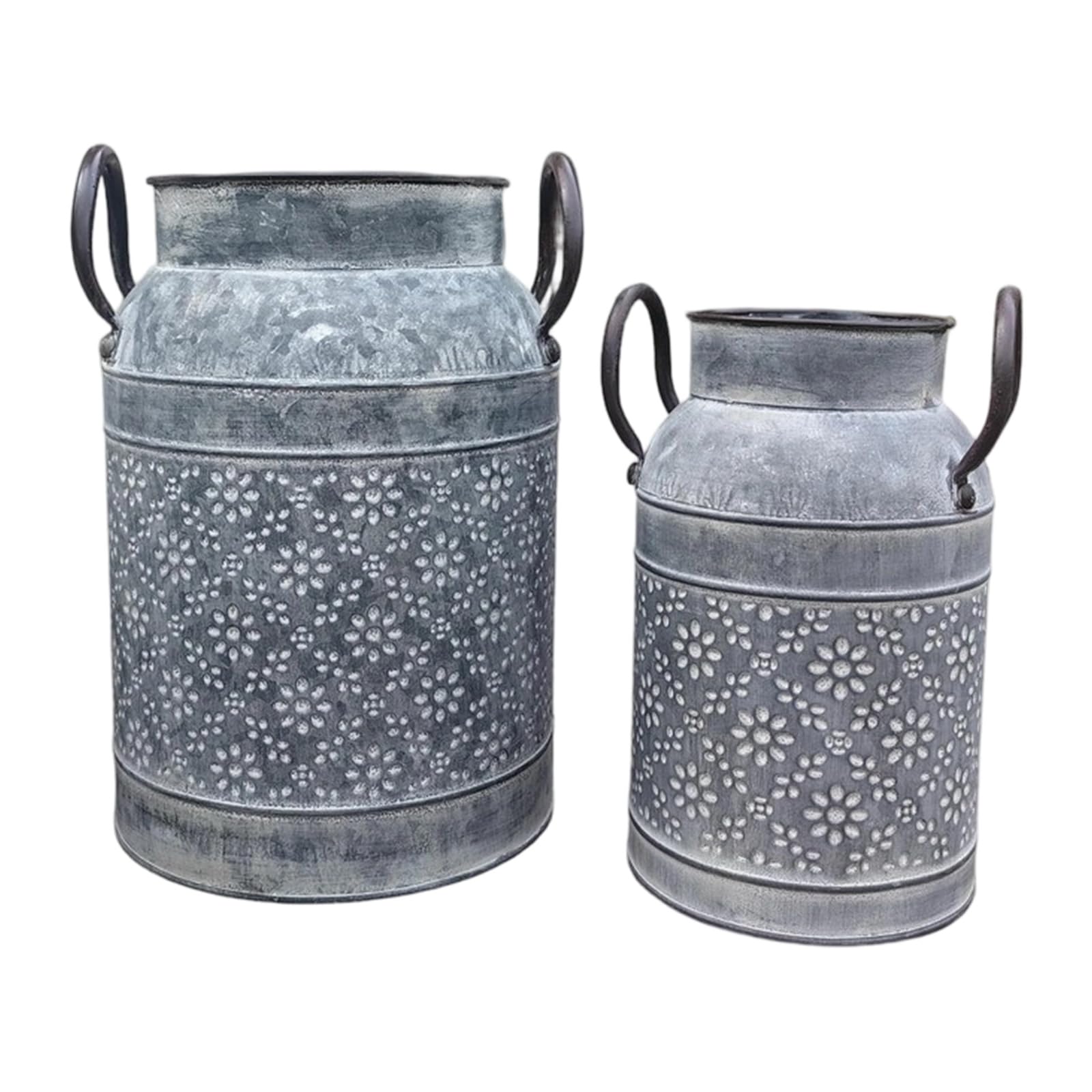 Metal Kettle Vases Retro Decorative Pitcher Flower Holders for Home Decorations Farmhouse Rustics Flower Vase Metal Milk Kettle Bulk