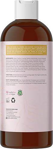 Miniatura 4 de Lujoso baño de burbujas de lavanda para mujer, sin sulfatos, lavanda y vainilla, burbujas de baño relajante para mujeres, espuma de baño relajante