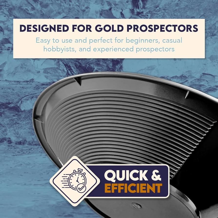 Amazon.com: SE 8 Inch Gold Panning Pan - Dual Riffles for