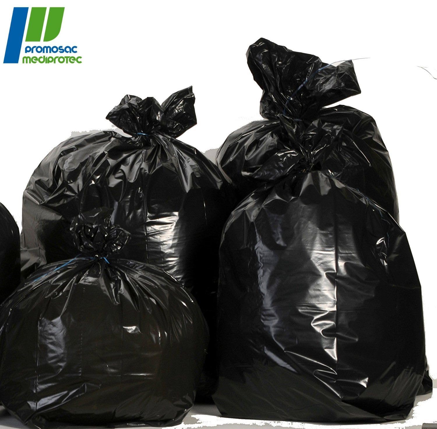 Sac Poubelle 340l X100 | Housses Protection Conteneur 340 Litres | Certfié REACH et FSC | Epaisseur 30µ | Anti Saletés - Anti Fuite - Anti Odeur | Hygiène Propreté Collecteur Déchets