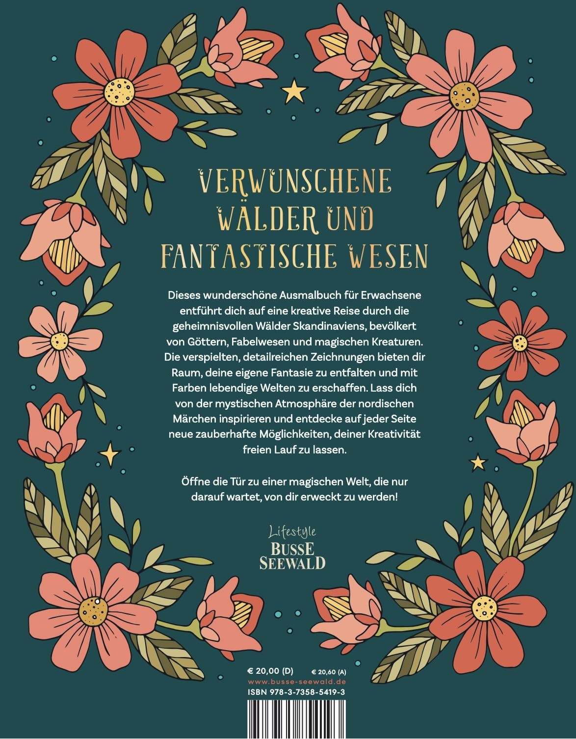 Im Feenreich. Ein Ausmalbuch.: Nordisch inspirierte Motive aus magischen Welten.