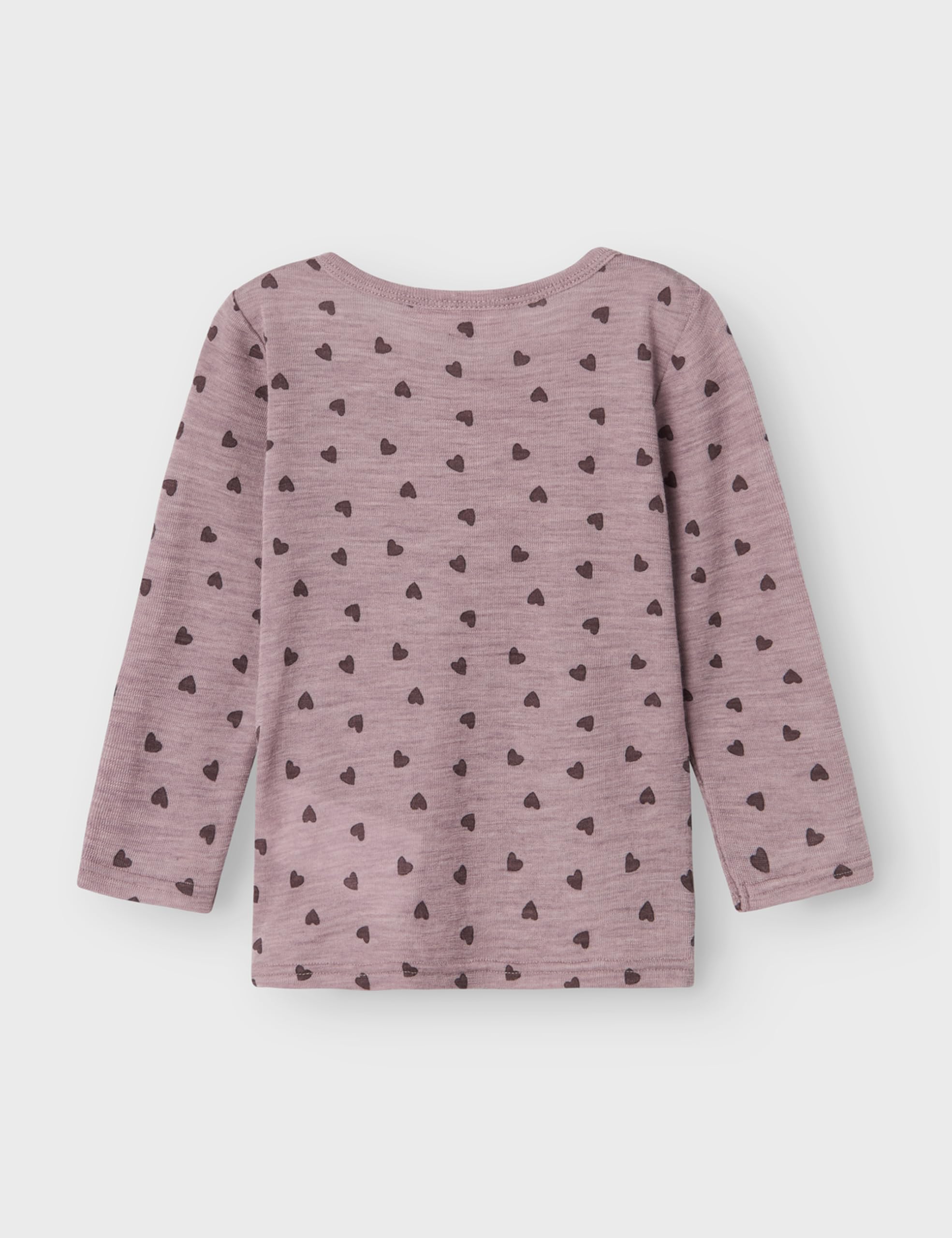 NAME IT Koszulka z długim rękawem Dziewczynki Nmfwang Wool Rib Ls Top Aop