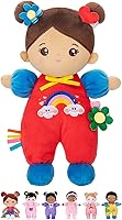 OUOZZZ Soft Hispanic Baby Doll 10 Inch for 1 Year Old Girls - Safe Plush Latino Toddler Toy Birthday Gift