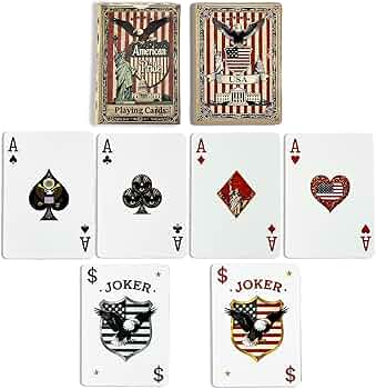 Amazon.com: VZONE American Playing Cards,Standard Poker Deck, 100