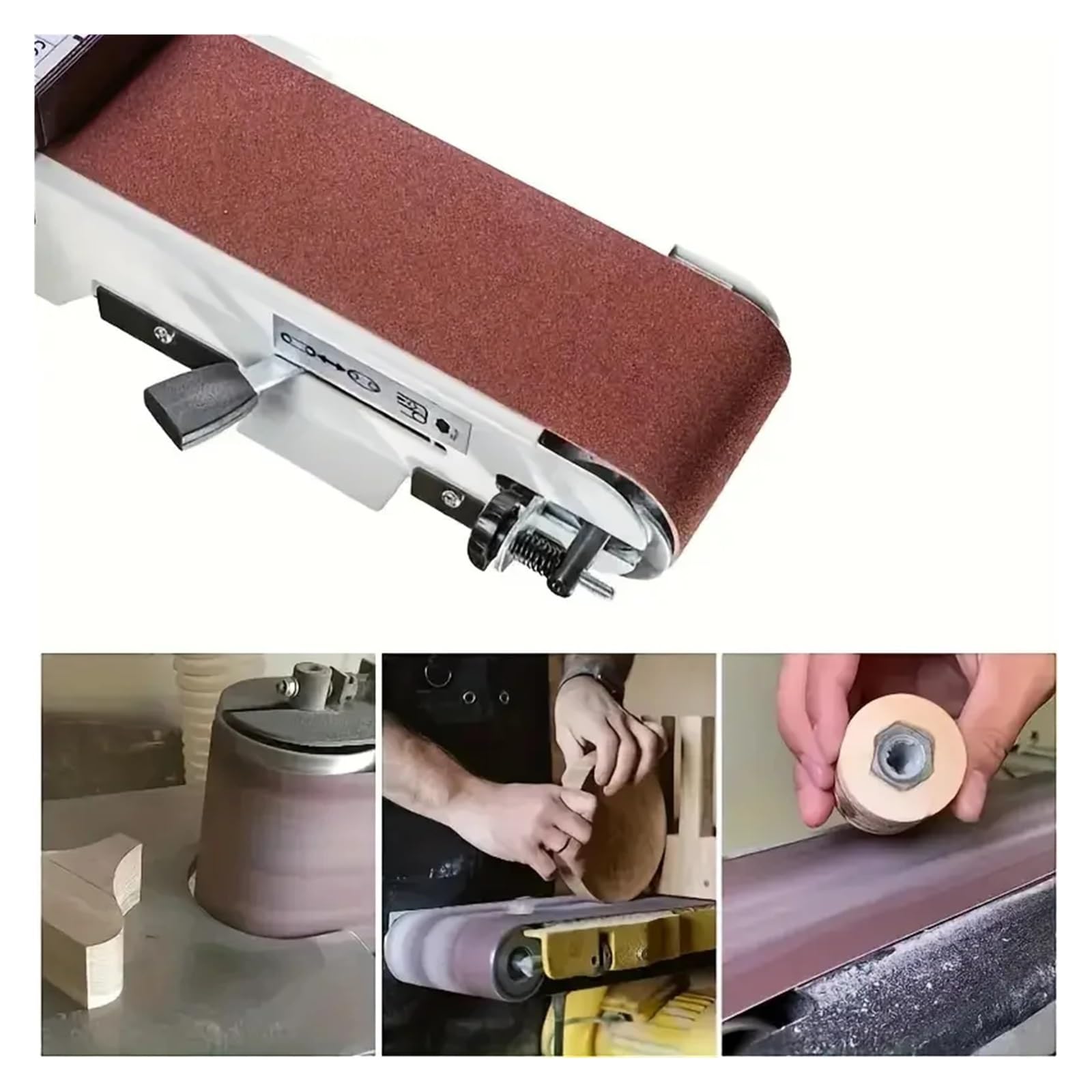 Correa Abrasiva 10 bandas de lijado 75 x 533 mm (2,95 20,98 pulgadas), grano 60, 80, 120, 150, 180, 240, 320 y 400, adecuadas for lijar nivelar madera(10Pcs 80 Grits)