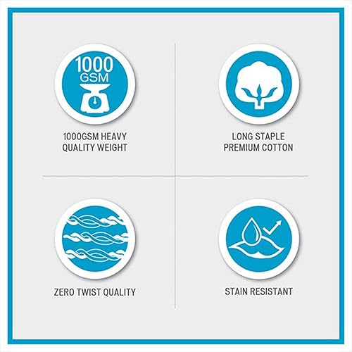 Miniatura 7 de MADISON PARK SIGNATURE Splendor - Juego de toallas de baño de lujo 100% algodón, suaves, afelpadas de 1000 GSM, calidad de hotel, cero torsión,