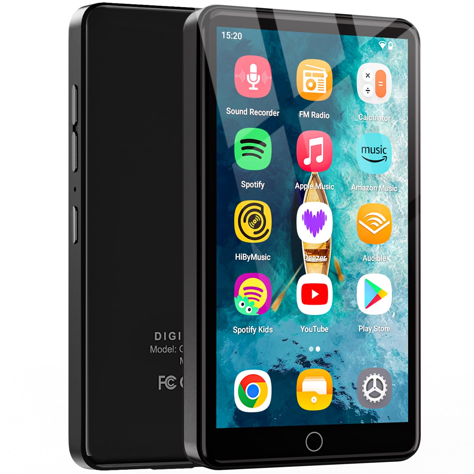 Lecteur MP3 160 Go avec système d'exploitation Android 13, Lecteur MP3 4.02" avec Bluetooth et WiFi, Lecteur MP4 HD 1080P, Lecteur de Musique préchargé avec Spotify, Deezer, Audible et Play Store