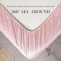 Vista 127 de HENGWEITEXT 18 Inch Cal King Sheets Deep Pocket,4 Piece Sheet Set Breathable and Cooling,Microfiber Sheet Set Deep Pocket,Wrinkle Free Shrinkage &