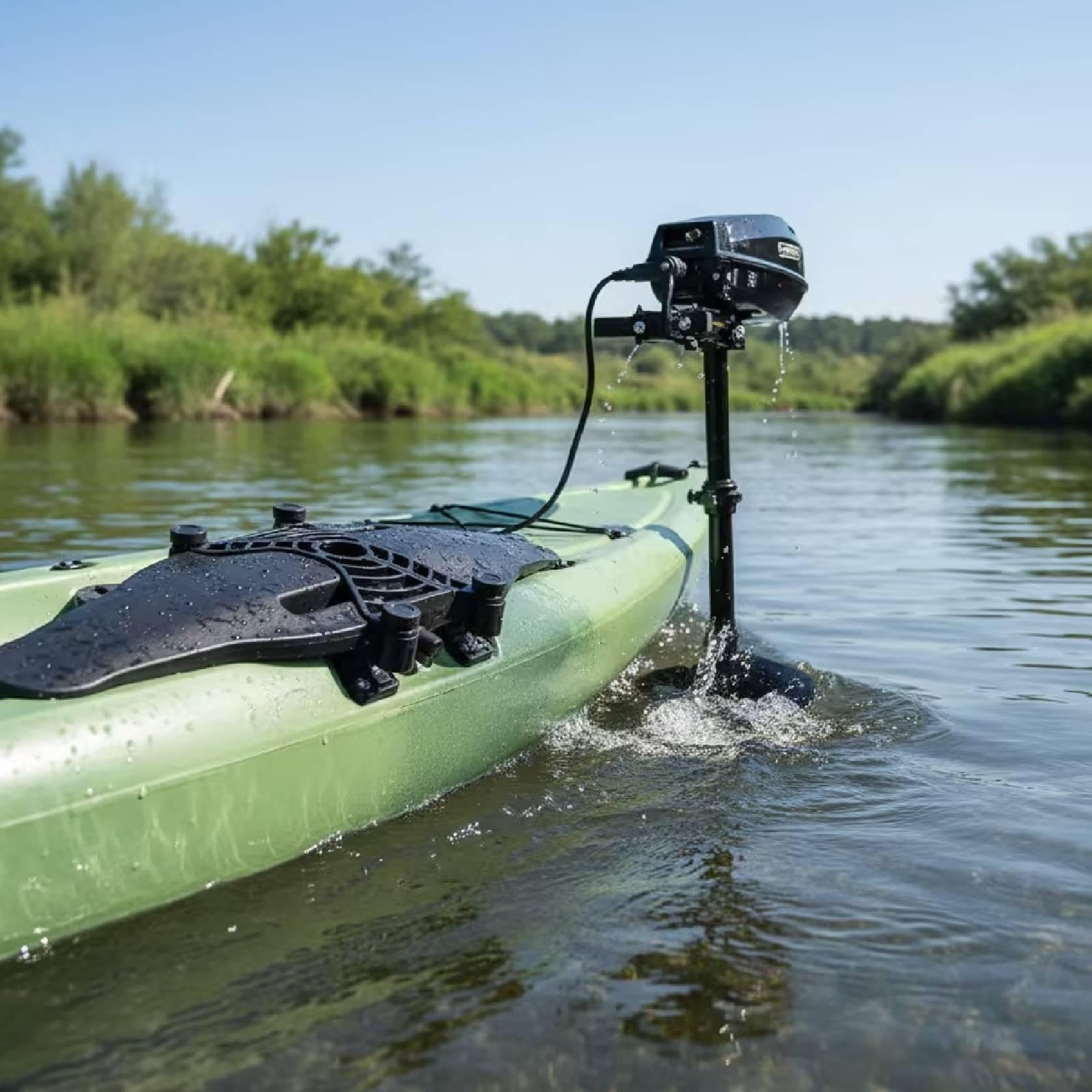 Supporto Motore Kayak Supporto Motore Elettrico Staffa Fissa Staffa Motore Fuoribordo in PVC PP Resistente all’Acqua Adatto per Pesca Campeggio