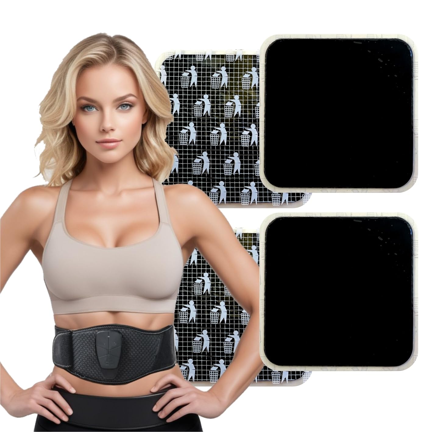 4 Almohadillas de Gel 100% compatibles con con cinturones abdominales Compex Corebelt. Ahorra 30% en tu pedido.