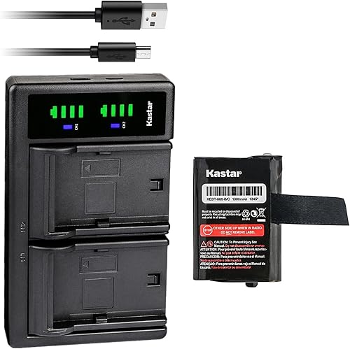 Miniatura 10 de Kastar M53617 LTD2 USB Battery Charger Compatible with Motorola TLKR T40 TLKR T41 TLKR T50 TLKR T61 TLKR T80 TLKR T81 T100 T100TP TLKR T80 Extreme