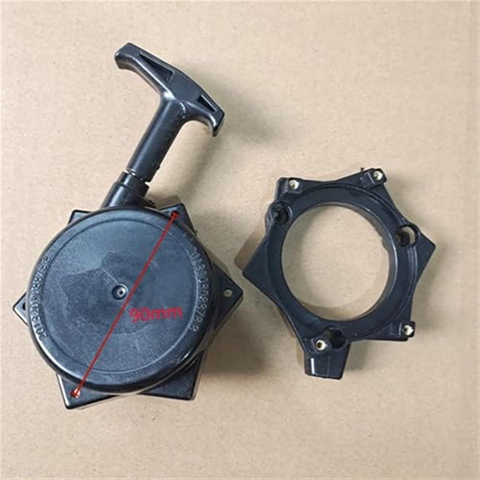 Arrancador de retroceso TU26, for Mitsubishi, TL26 TL23 25.6CC 767, arranque de pulverizador 4T, montaje de pie de tracción y conjunto de cubierta 1E43 Arrancador de retroceso Arranque por cuerd