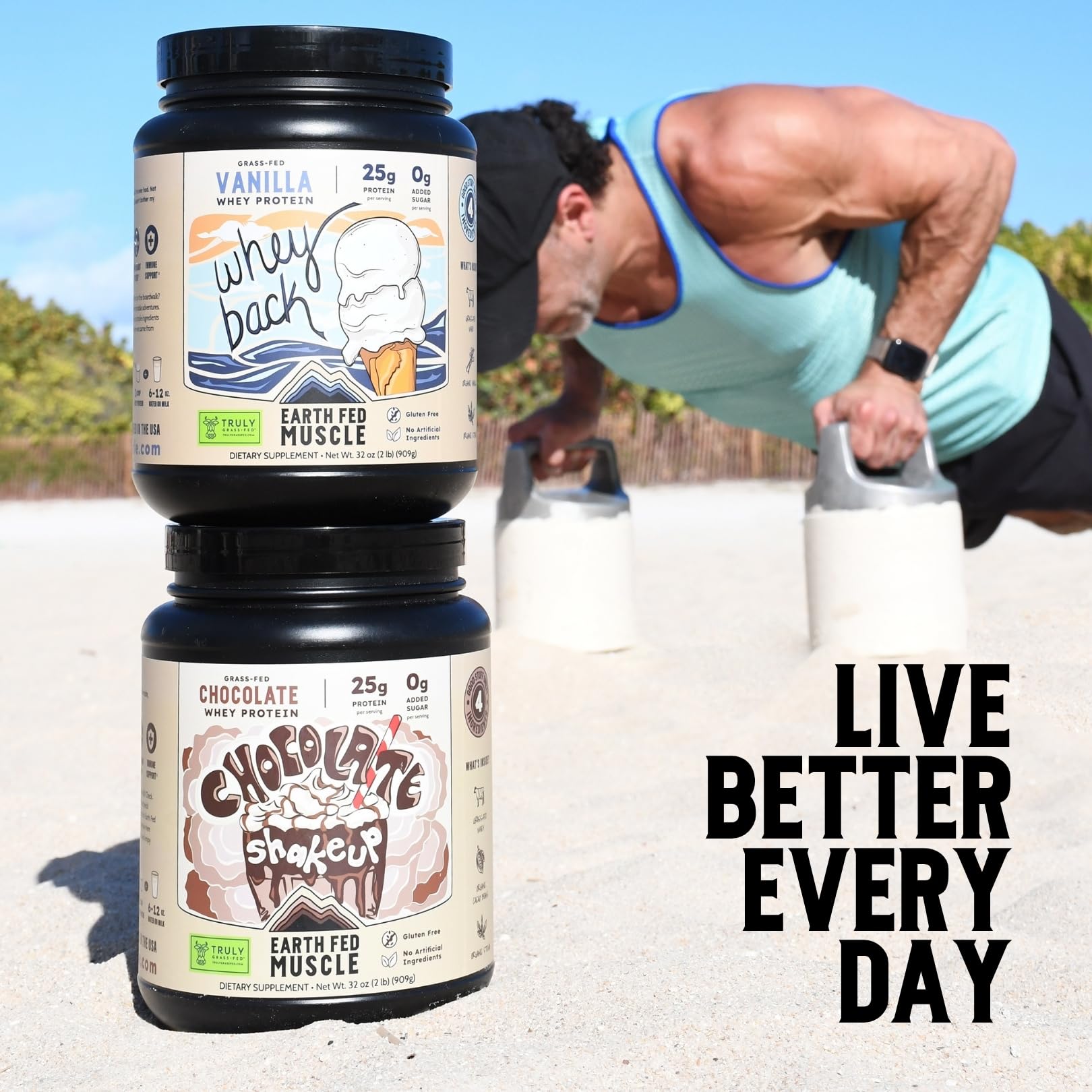 Earth Fed Muscle Whey Back Vanilla Irish Grass Fed Whey Protein Isolate — Amazon image 8
