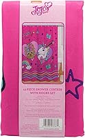 Vista 5 de Jojo Siwa - Juego de cortina de ducha y ganchos para baño