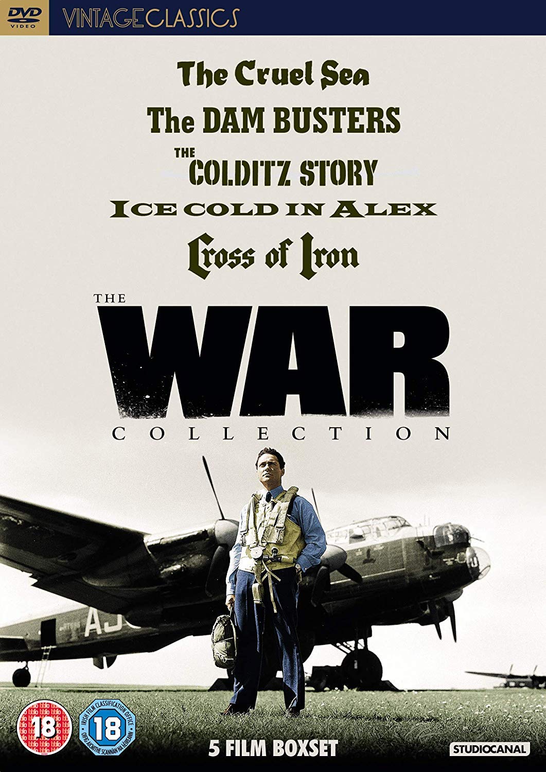 5 Film War Movie Collection DVD New UK Cruel Sea Dambusters Cross of Iron NEW!