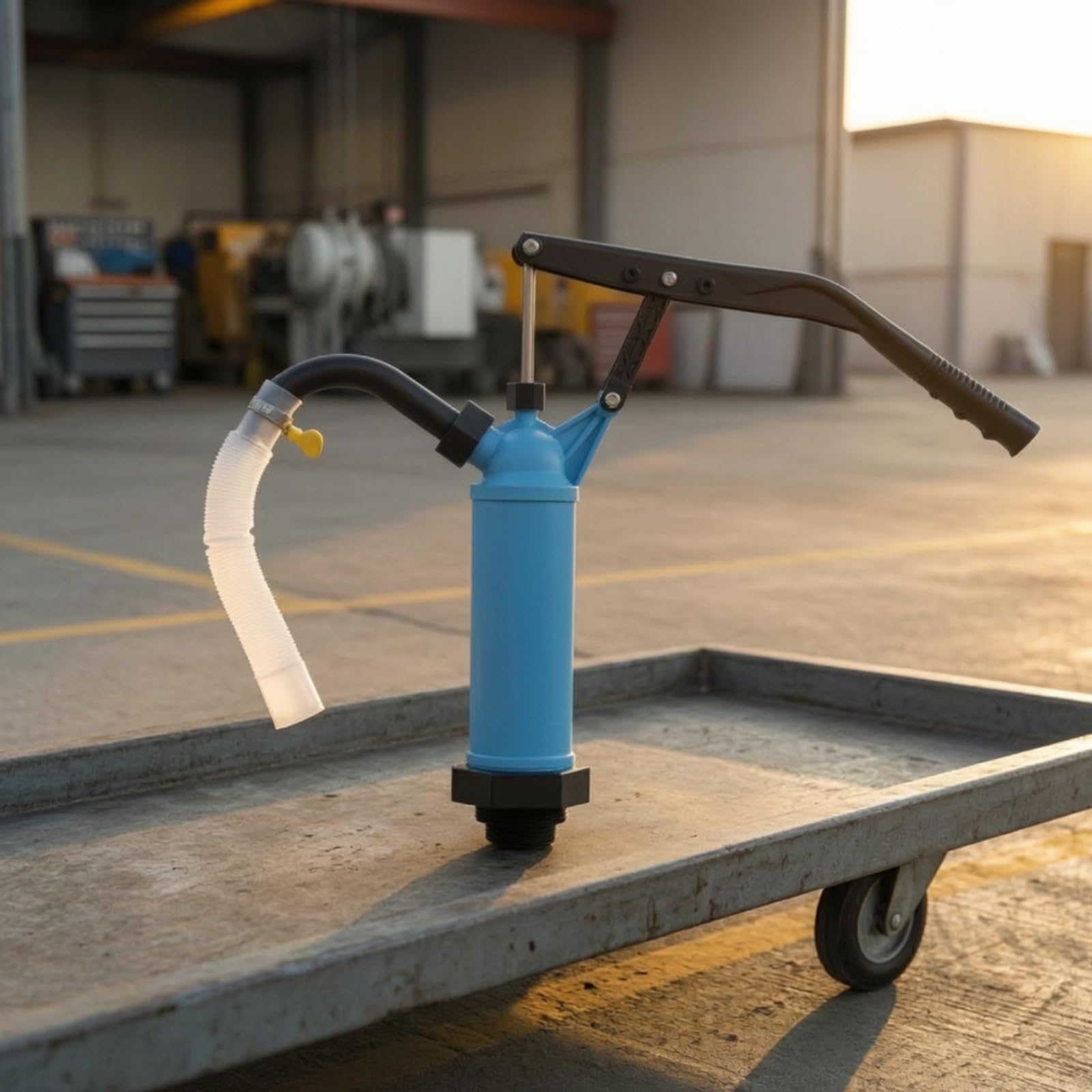 Pompa per Fusti Resistente | Manuale, Telescopico, Pompa per Travaso Liquidi, Officina, Meccanici
