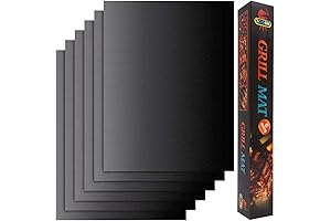 COOKING MAT FOR GRILL: LOOCH Grill Mat Set of 6