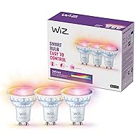 WiZ GU10 Smart LED Glass Bulb - 50W, stile classico con 16 milioni di colori + sfumature di bianco