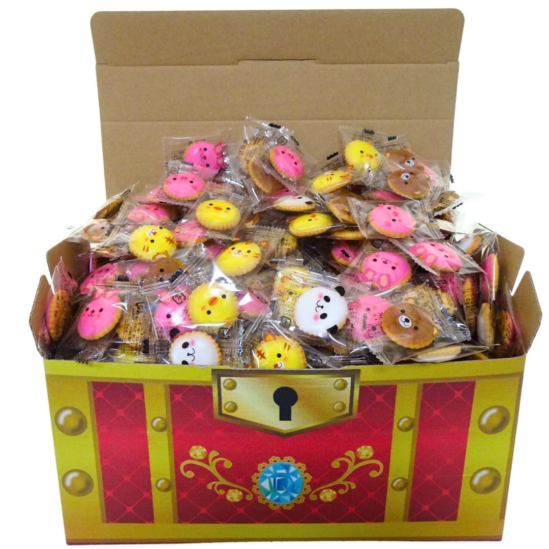 Amazon | アニマルヨーチ 200個 駄菓子 クラッカー 動物 つかみ取り  