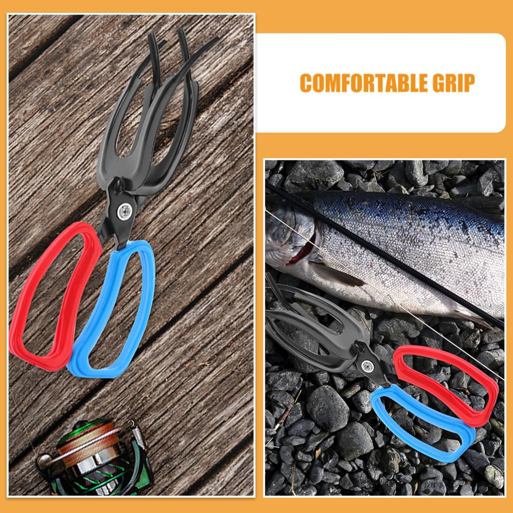 GANAZONO 4pezzi Pinza Per Pescatori Con Impugnatura Ergonomica Strumento Multi-funzionale Per Cattura Pesci Clip Antiscivolo Plastica Per Controllo Sicuro Dei Pesci