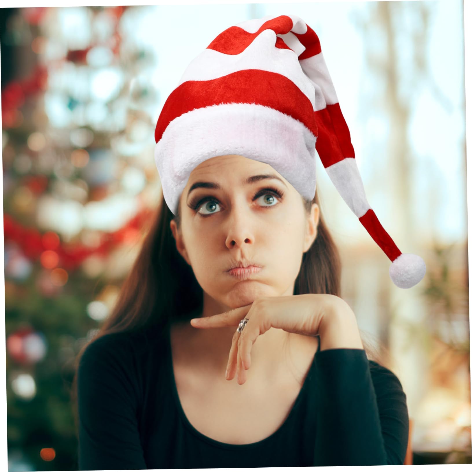 MAGICLULU 2 Piezas Sombreros Navideños de Diseño de Estilo Navideño Accesorios para Fiestas Navideñas y Cosplay de Navidad Tocados para Decoración de Fiesta Casa