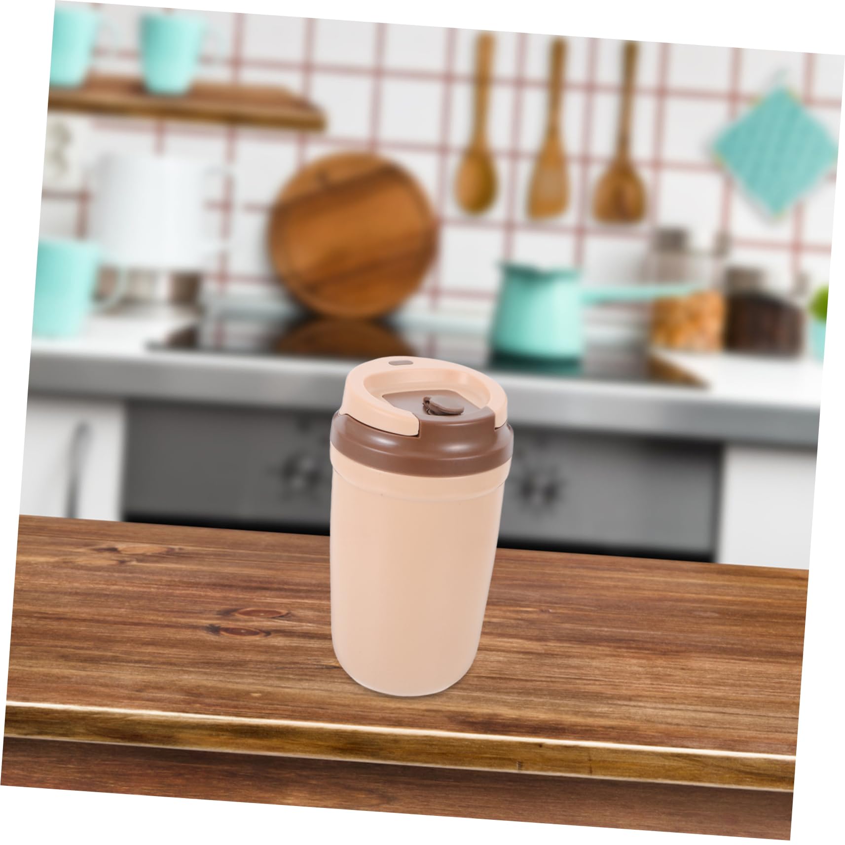 ULTECHNOVO Shaker Proteine Elettrico 400ml in Acciaio Inox Beige | Tazza Mescolatrice Ricaricabile, Abs Magnete e Rame, 400ml per Outdoor e Viaggio