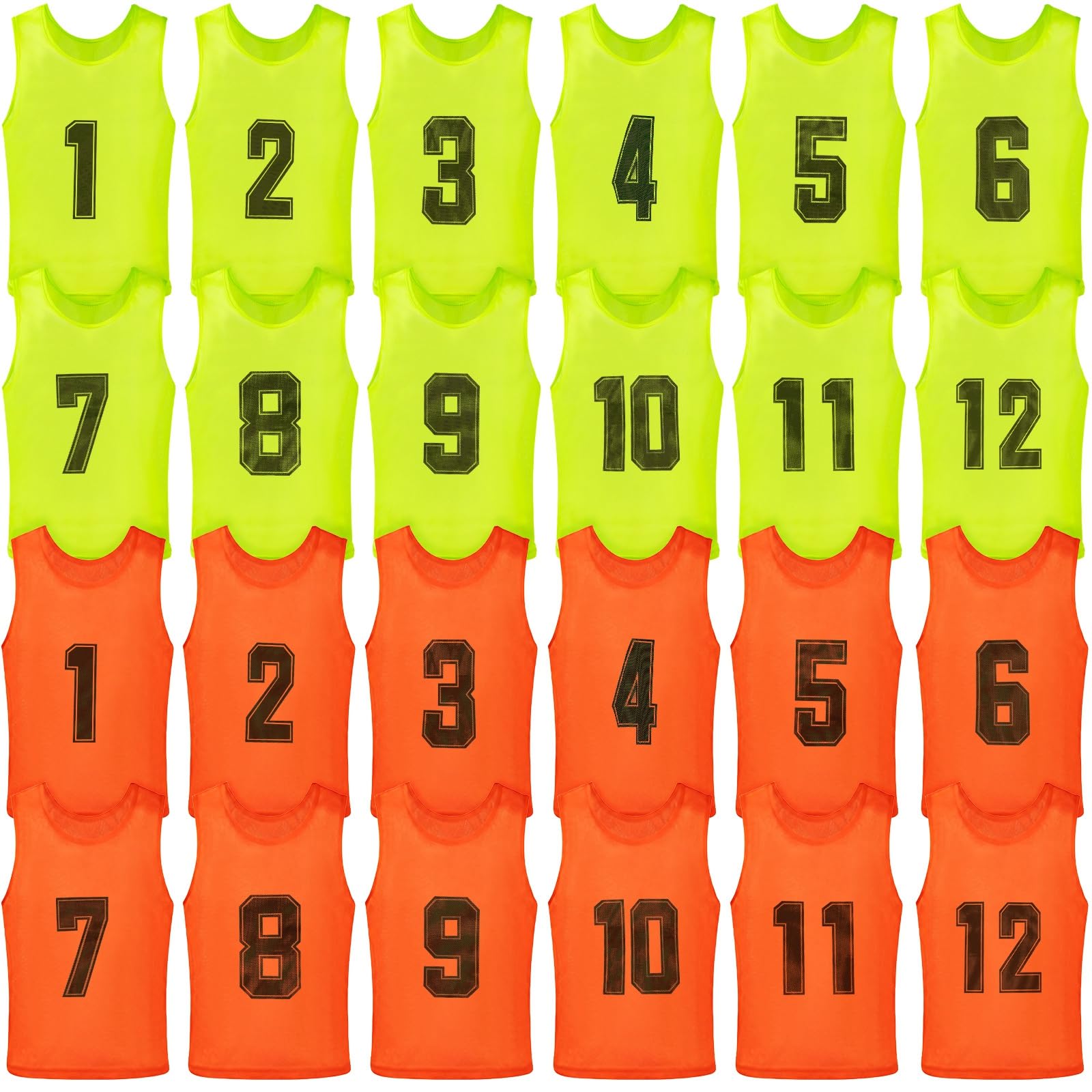 Photo 1 of Vabean 24 Pack Nylon Mesh Scrimmage Vests