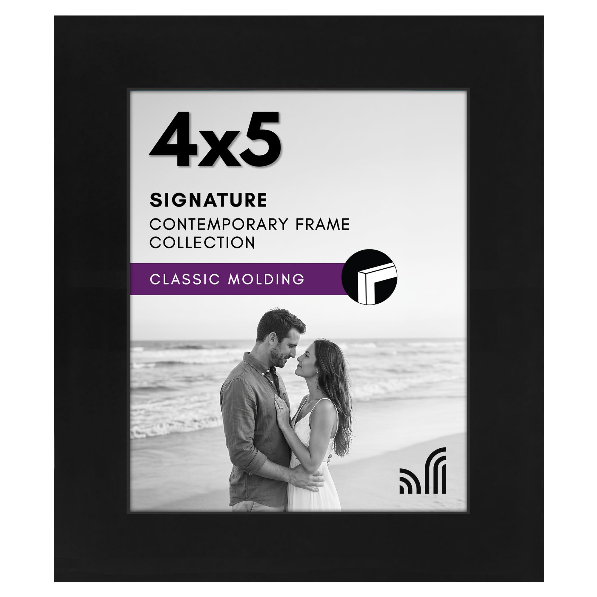 Photo 1 of Americanflat 4x5 Picture Frame - Engineered Wood - Black