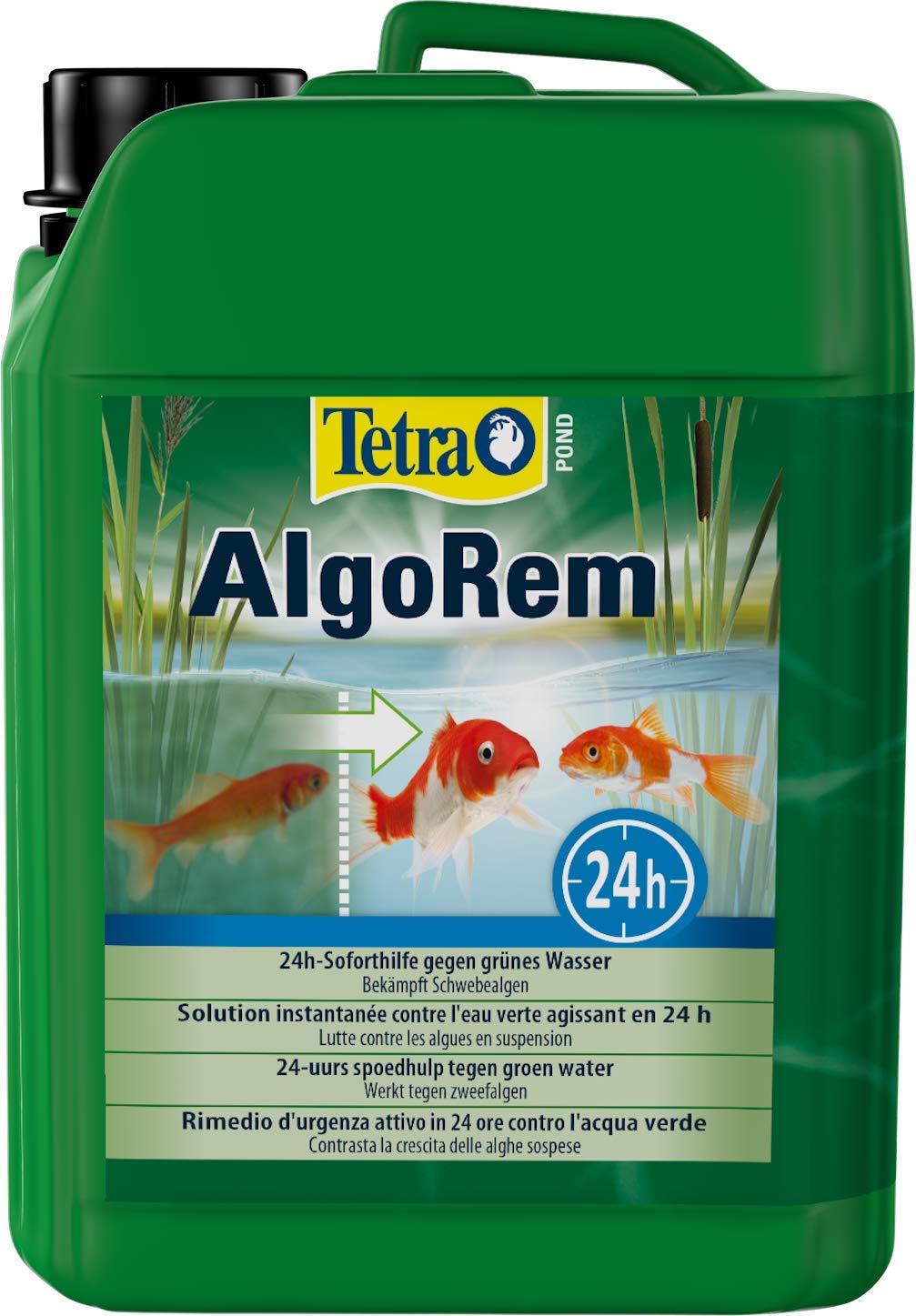 Tetra Pond AlgoRem 3 L, Agisce Rapidamente e in Modo Mirato Contro Il Fenomeno dell’Acqua Verde (Alghe Sospese)