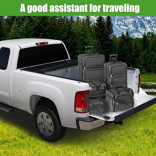 Miniatura 8 de UERST Cubierta tonneau suave enrollable de 5.7 pies compatible con Ram 1500 2009-2022, fundas suaves para caja de camioneta Tonneau, piezas de