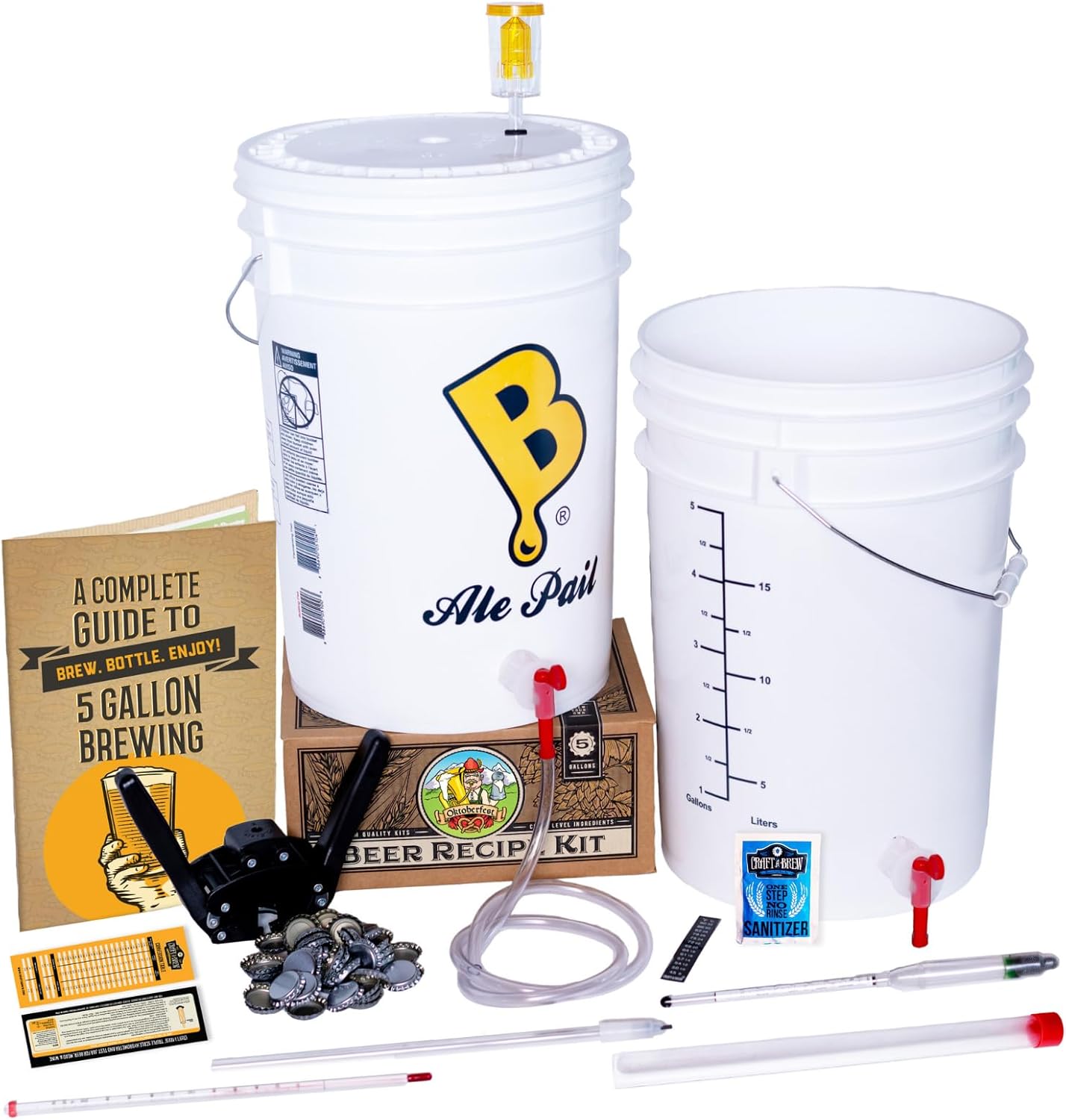 Craft A Brew - The Everyday 5 Gallon Beer Brewing Kit - Oktoberfest Recipe - Easy for Beginners - At Home Beer Making Kit - Equipment, Ingredients & Instructions Included - Brews 5 Gallon Batch