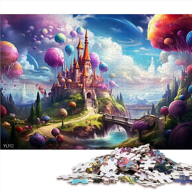 Foto 3 de 7 de Puzzle para adultos, castillo de caramelos, 1000 piezas, 38 x 52 cm