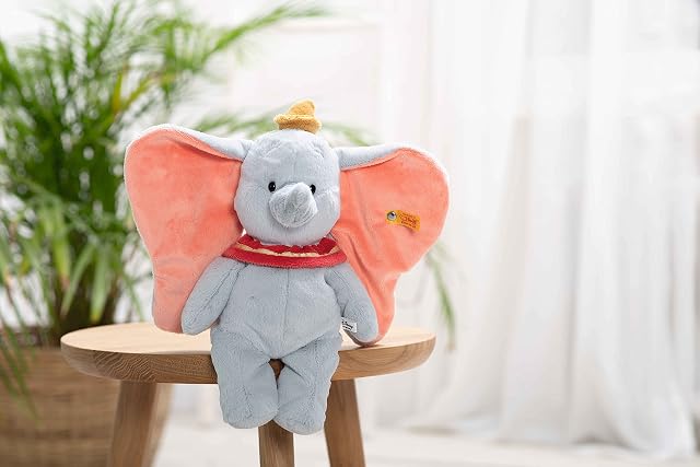 Foto 2 de 8 de Steiff Soft Cuddly Friends Disney Originals Dumbo, Color Azul Claro, 30 cm (024559)