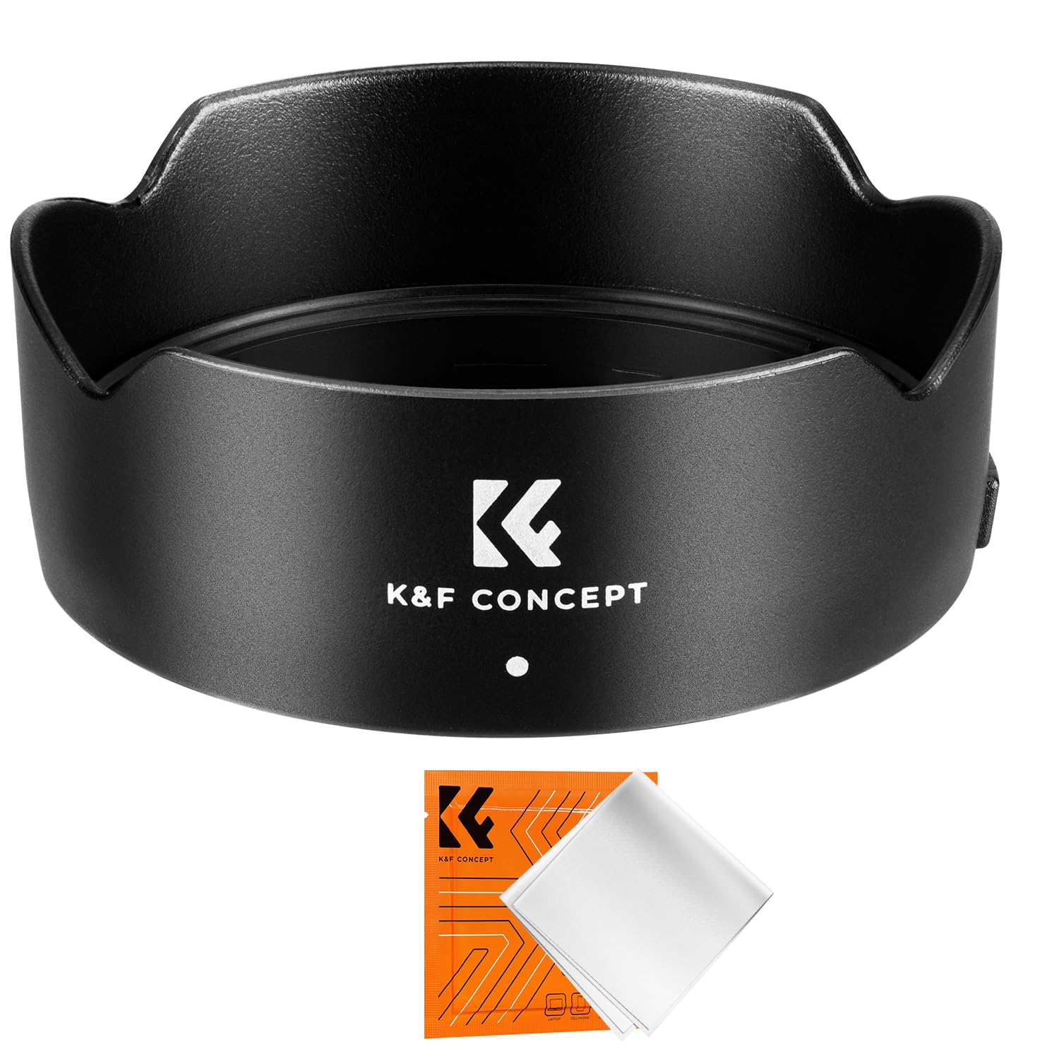K&F Concept レンズフード EW65C 互換品 バヨネット式 For Canon RF-S 18-150mmF3.5-6.3is STM;EF-M 18-150mm F3.5-6.3is STM 直射光防止 画質向上 耐スクラッチ カメラ用アクセサリー 交換レンズ アクセサリ RF/EFレンズ用部品