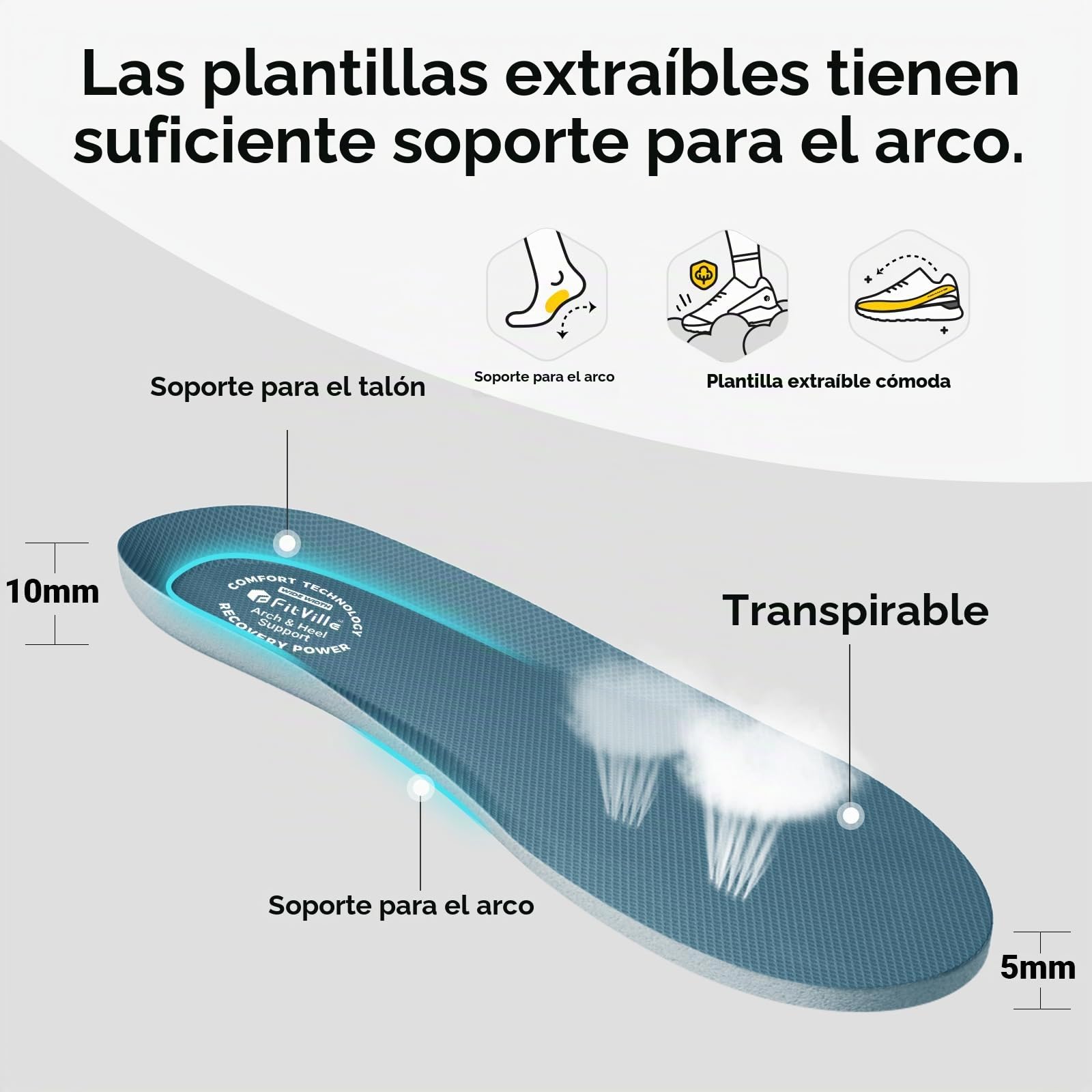 FitVille Zapatillas Running Hombre Extra Anchas Sneakers Ligeros Deportivas Respirable Zapato Caminar para Interior Exterior