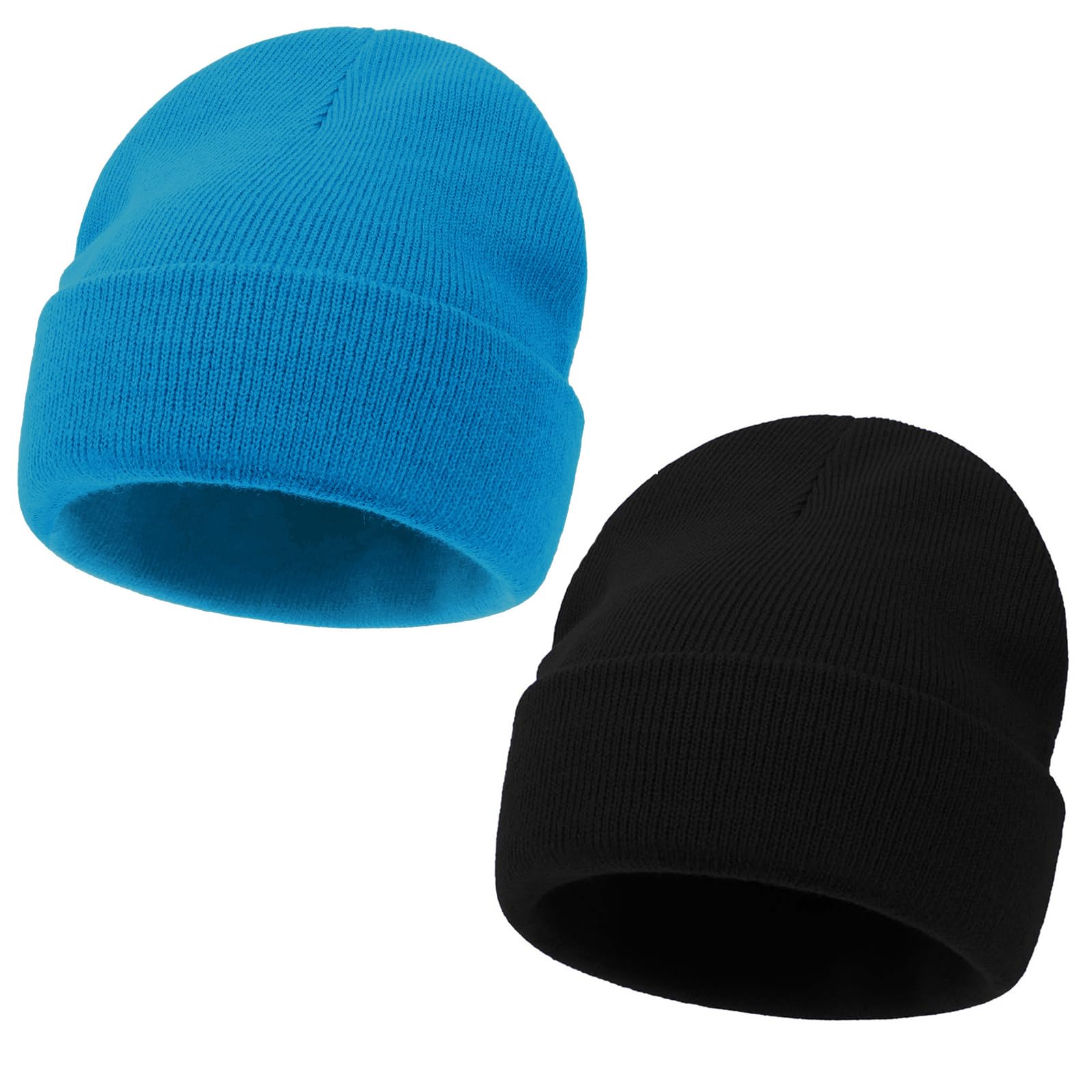 Kids Beanie Boys Girls Winter Hats Children Cuffed Knit Warm Skull Caps