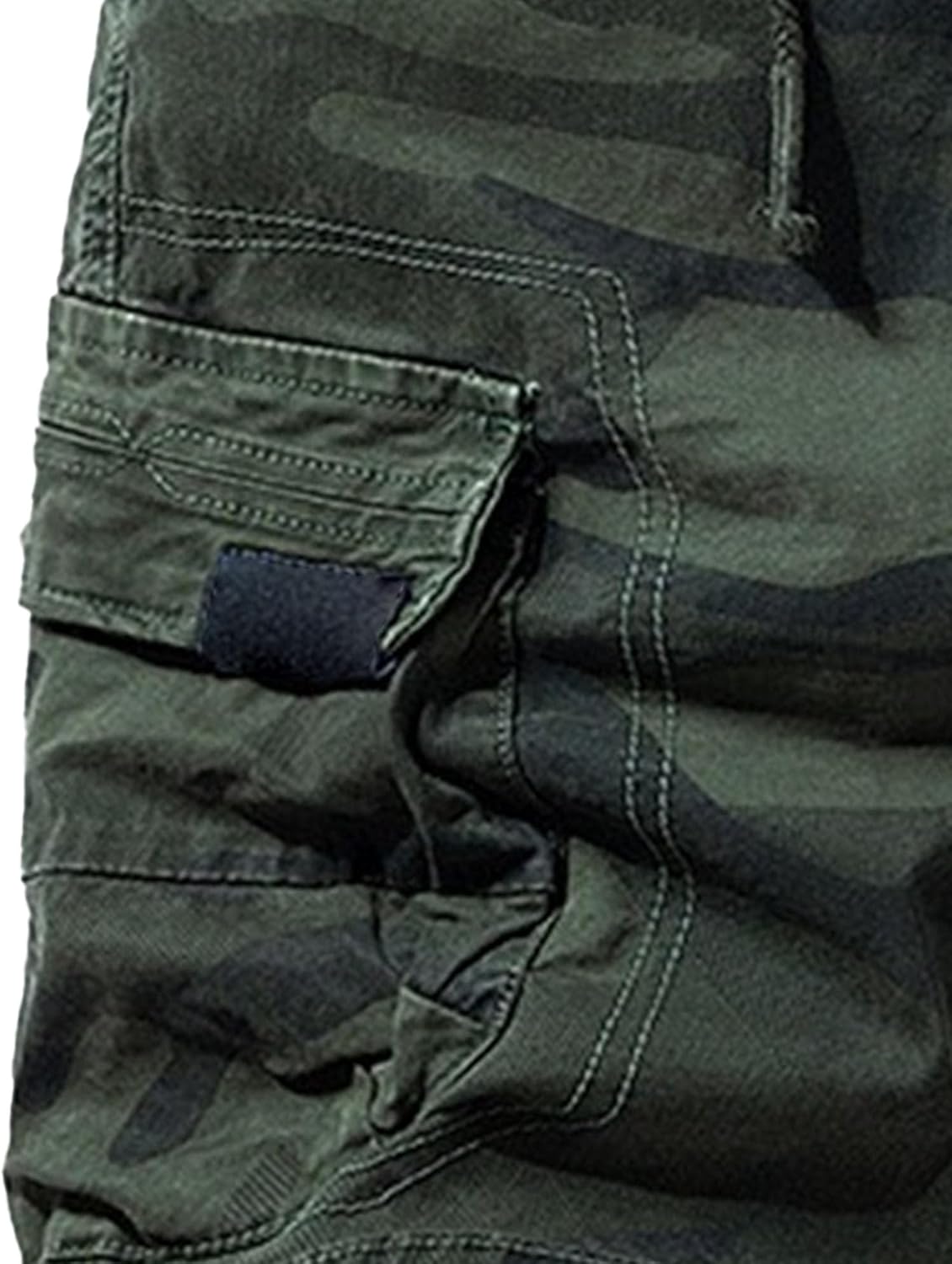 Men's Cargo Solid Zipepr Trunk Multi Pockets Cotton Work Shorts Lightweight Outdoor Workout Hiking Short Pant