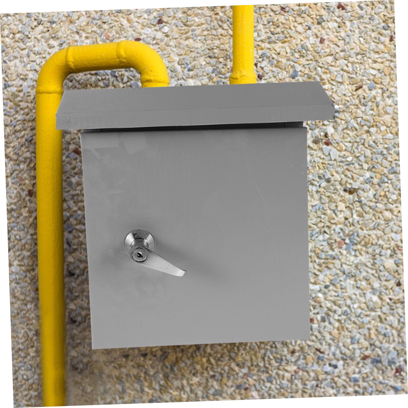 DOITOOL Caja De Distribución Para Exteriores Caja Eléctrica Resistente Intemperie Para Instalaciones De Jardín o Fachada Carcasa Metálica Robusta y Anticorrosiva