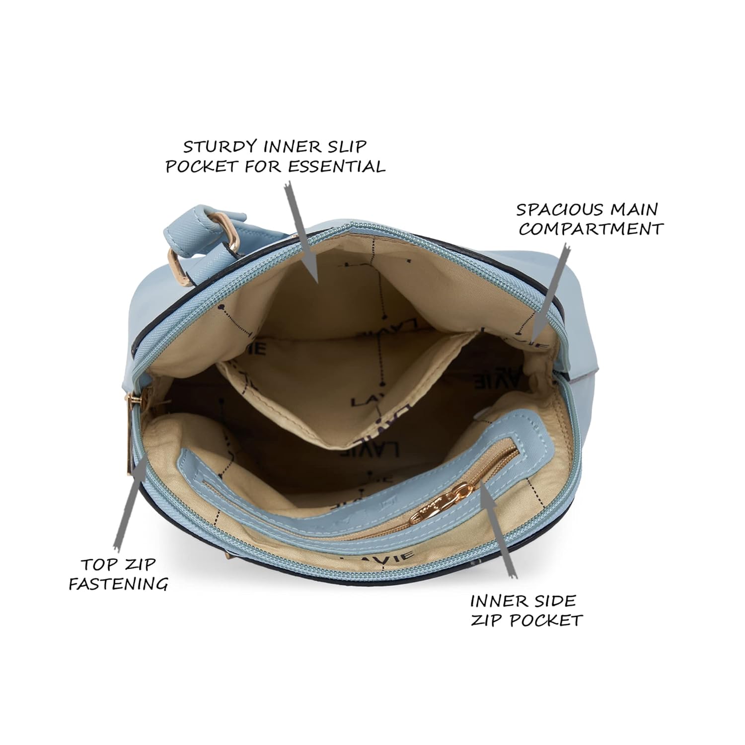 Lavie Women's Merlin Vertical Dome Sling Bag | Ladies Purse Handbag 5 71i8bHTXkTL. SL1500