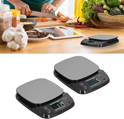 Miniatura 3 de BestAlice Báscula digital de cocina, báscula de alimentos multifunción de alta precisión, báscula digital eléctrica recargable por USB, para el