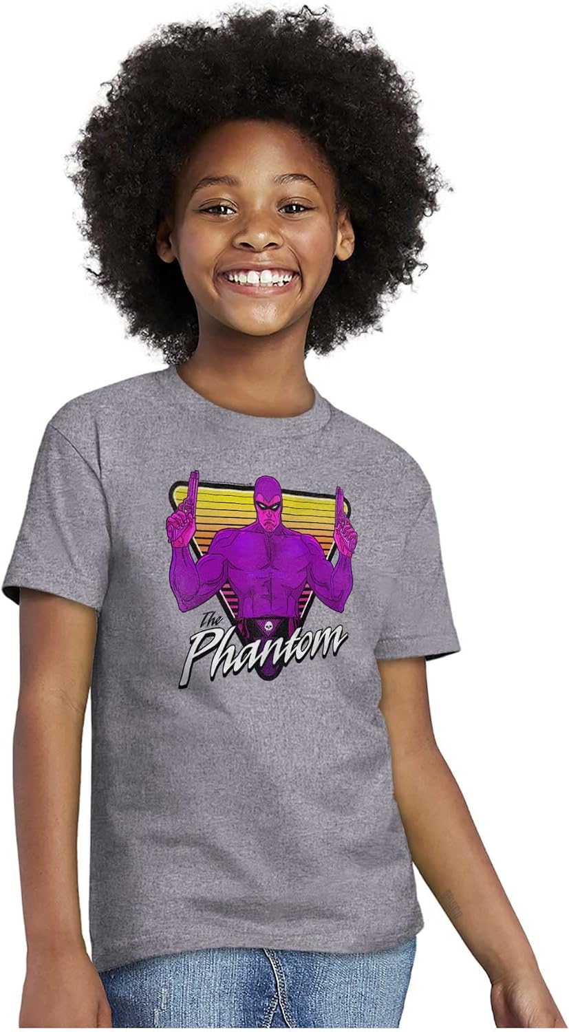 The Phantom Vintage Superhero Crewneck T Shirts Boy Girl