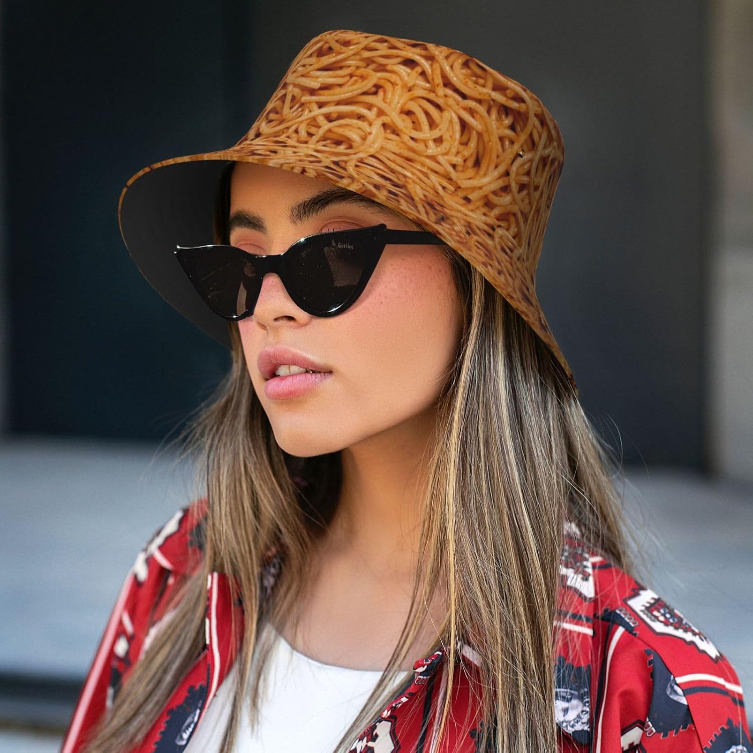 Food Bucket Hat for Men Women, Funny Bucket Hats, Unisex Packable Sun Hat Fisherman for Summer Outdoor, Beach Travel