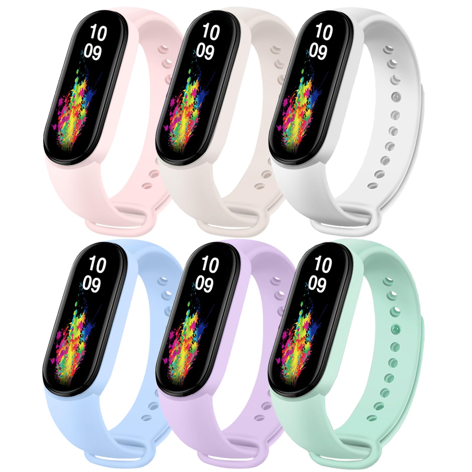 Msksjer Sport Armband Kompatibel mit Xiaomi Smart Band 7/6/5