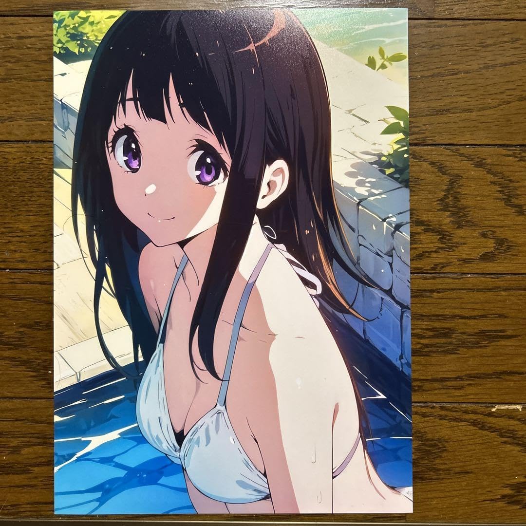【非売品】氷菓 千反田える 笹井さじ わたくび ロング サイズ クリアポスター Amazon.co.jp: 千反田える 水着 氷菓 A4ポスター4種類